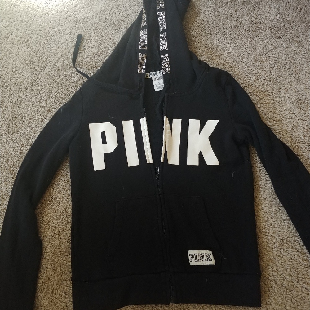 Black PINK zip up hoodie